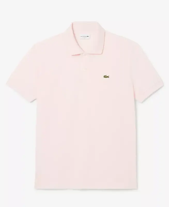 Men's L.12.12 Classic-Fit Short-Sleeve Piqué Polo Shirt-T03 - Flamingo Pink - 6
