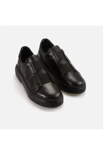 Men's Lace-Free Casual Shoes S1000-Black - 5