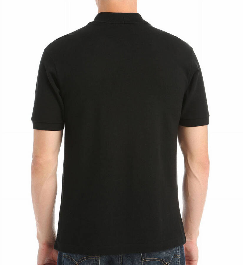 Men's Lacoste Black Classic Fit Polo - M - 4