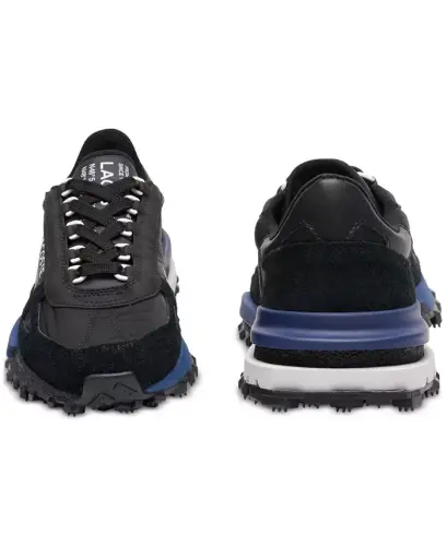 Men's Lacoste Elite Active To'qimachilik Krossovkalari-Qora/Ko'k - 5