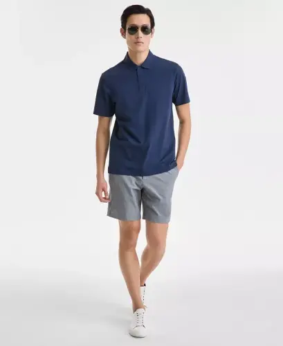 Men's Laser Cut Short Sleeve Performance Polo Shirt, Exclusively at Modazone - 2