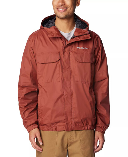 Men's Lava Canyon Omni-Tech™ Full-Zip Hooded Rain Jacket Spice - 1