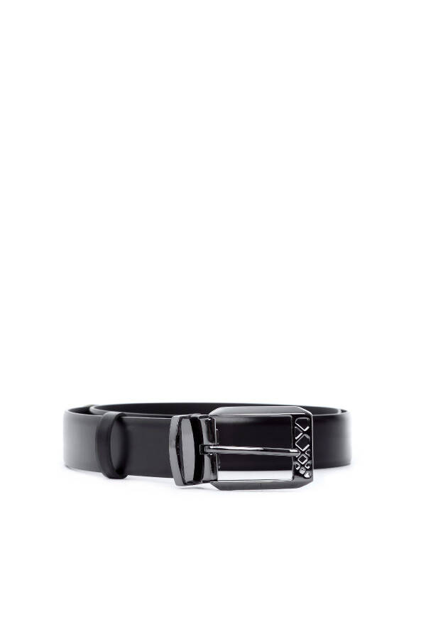 Men's Leather Belt Belt 562 Klsk Men's Belt-BLACK - 1