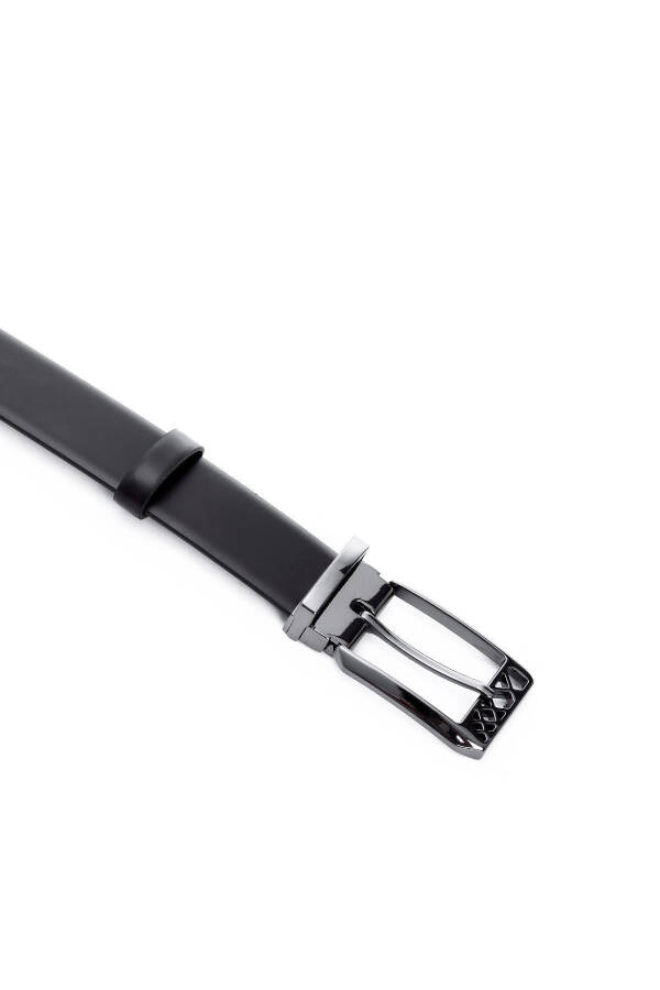 Men's Leather Belt Belt 562 Klsk Men's Belt-BLACK - 2