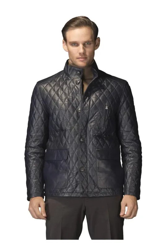 Men's Leather Jacket - PIERRE CARDIN