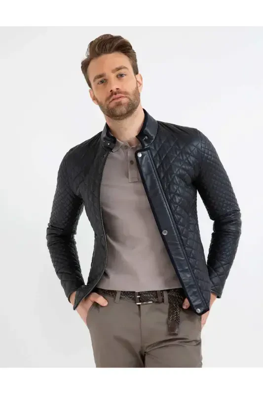 Men's Leather Jacket - PIERRE CARDIN