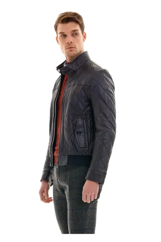 Men's Leather Jacket - PIERRE CARDIN