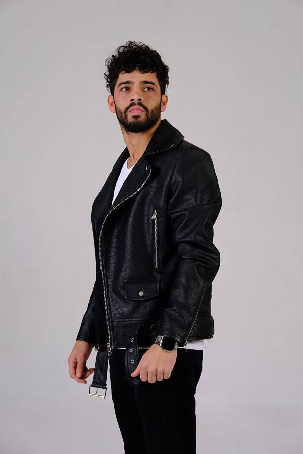 Men's leather jacket - 2