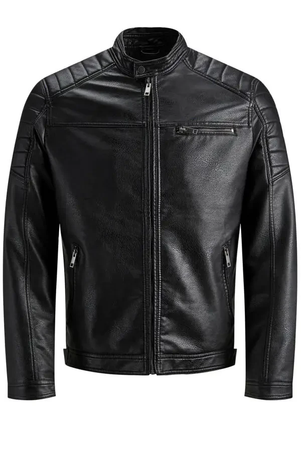 Men's Leather Jacket 63412147218 Black - 7