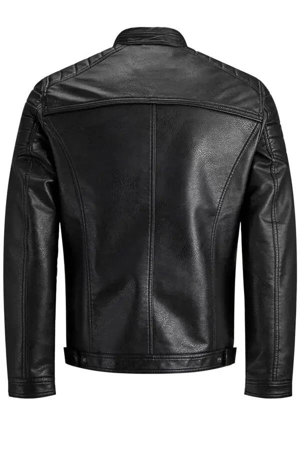 Men's Leather Jacket 63412147218 Black - 8