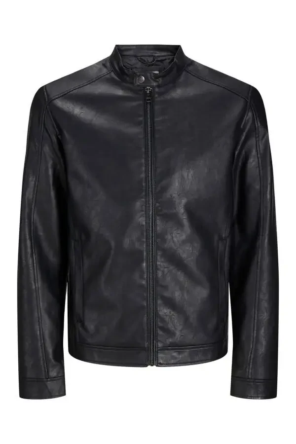 Men's leather jacket, black. Noos. - 1