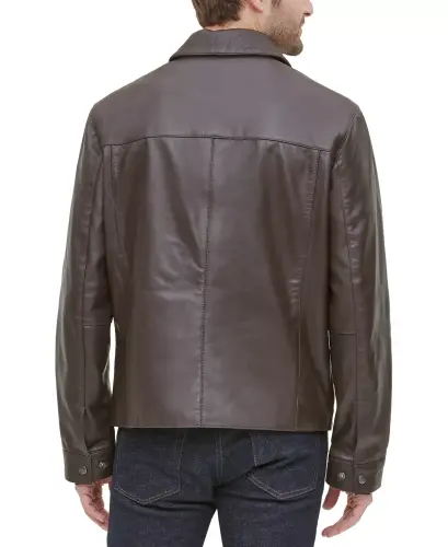 Men's Leather Jacket, Created for Modazone-Java - COLE HAAN (1)