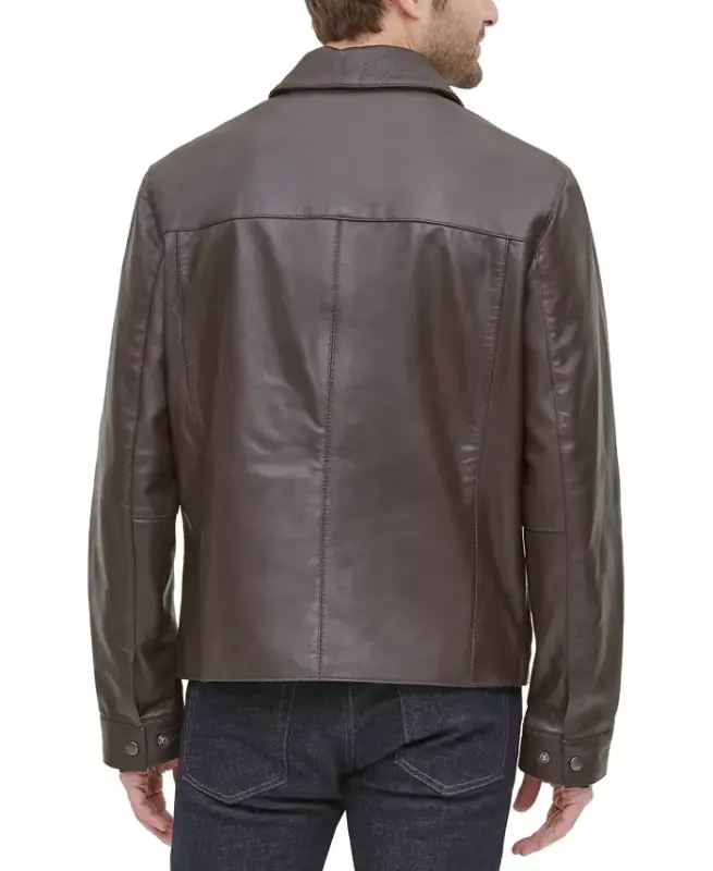 Men's Leather Jacket, Created for Modazone - Java - 2