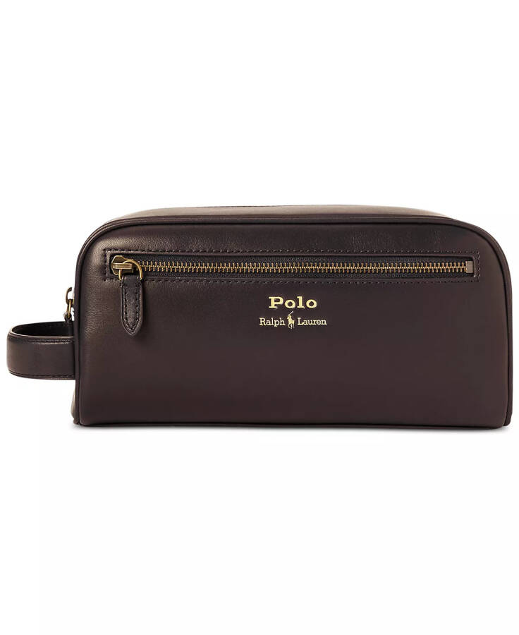 Men's Leather Travel Case, Created for Modazone Brown - 1