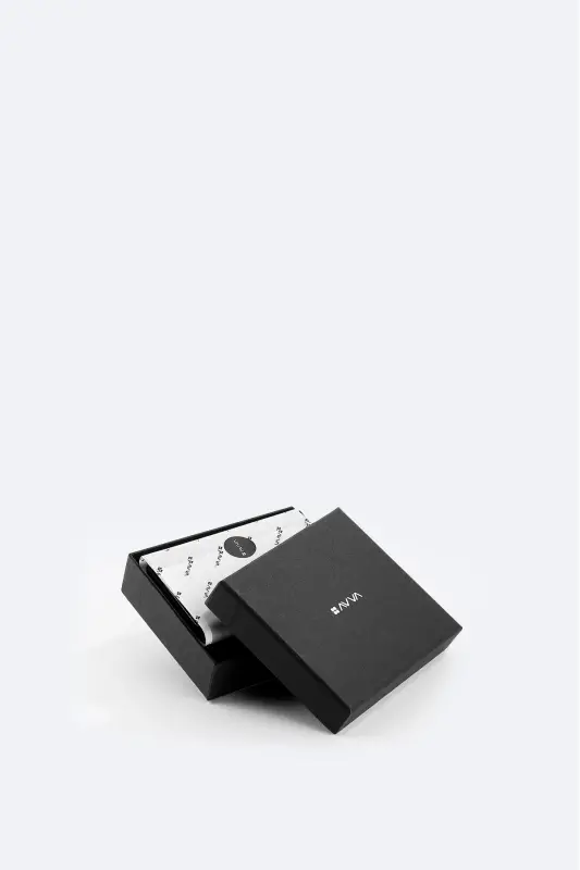 Men's leather wallet, brown, 100% leather. - 4