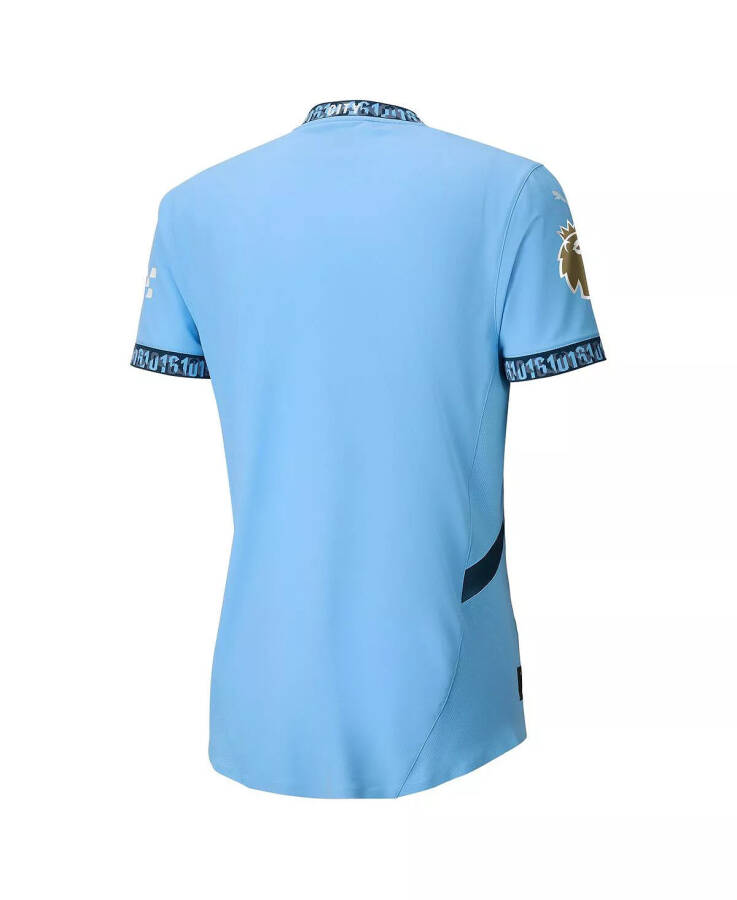 Men's Light Blue Manchester City 2024/25 Home Authentic Jersey Light Blue - 3