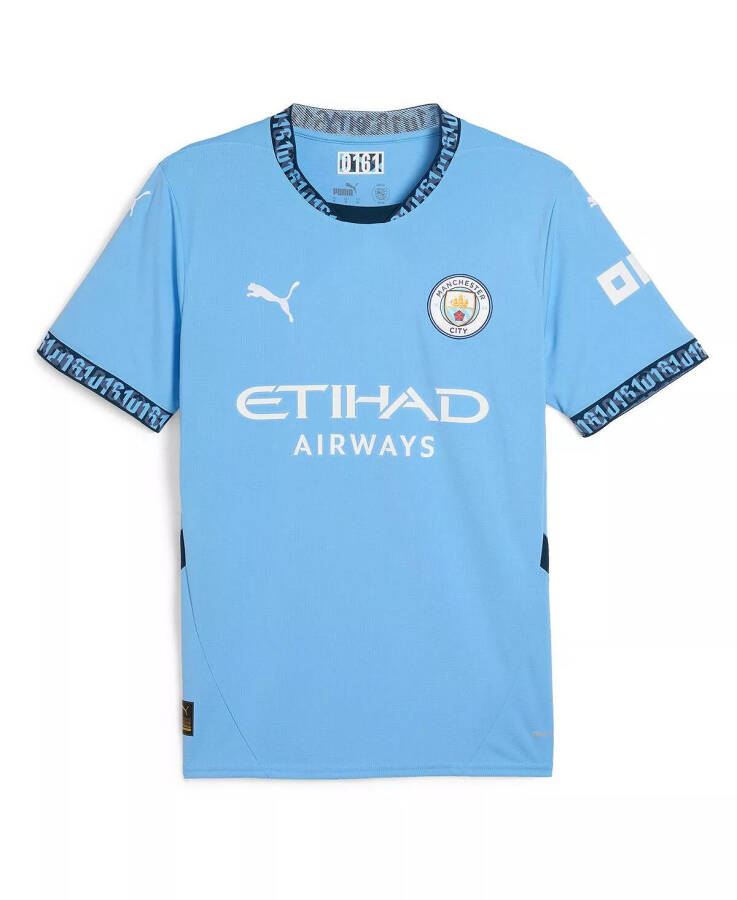 Men's Light Blue Manchester City 2024/25 Home Replica Jersey Light Blue - 2