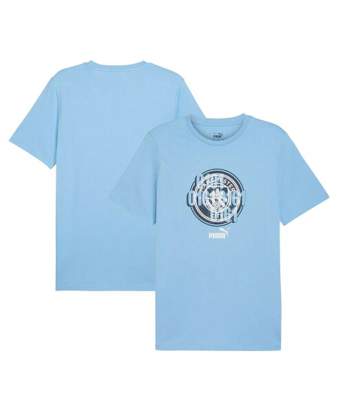 Men's Light Blue Manchester City ftblCulture T-Shirt Light Blue - 1