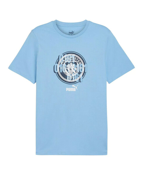 Men's Light Blue Manchester City ftblCulture T-Shirt Light Blue - 3