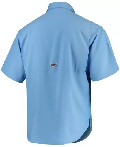 Men's Light Blue North Carolina Tar Heels Tamiami Shirt-Light Blue - COLUMBIA (1)