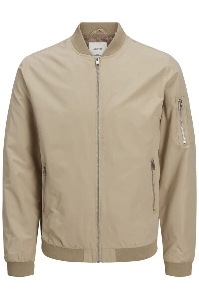 Men's light brown spring jacket - 1