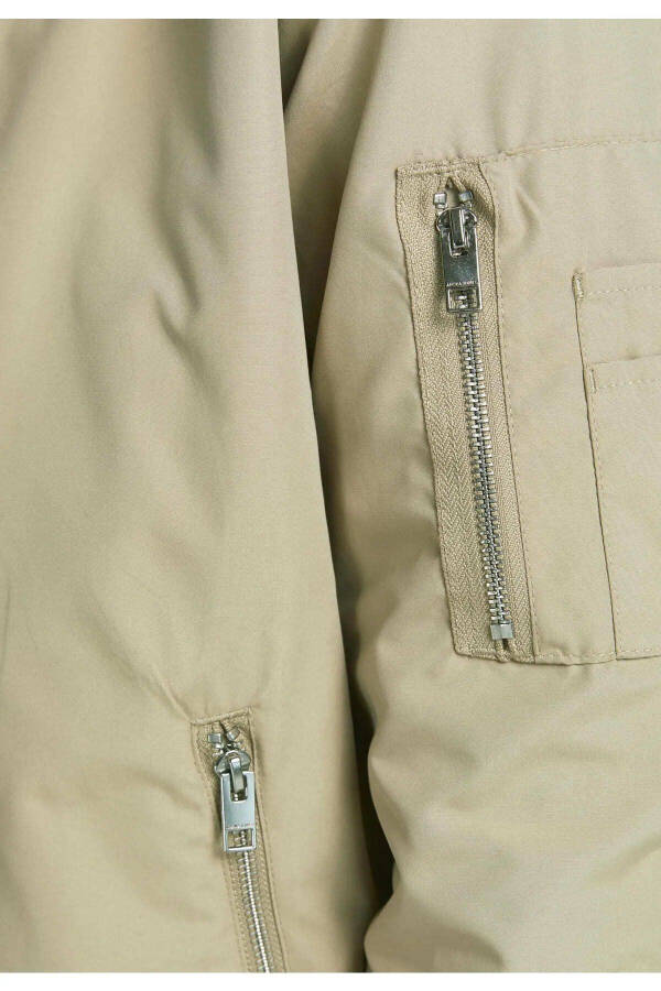 Men's light brown spring jacket - 4