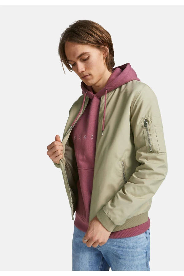 Men's light brown spring jacket - 6