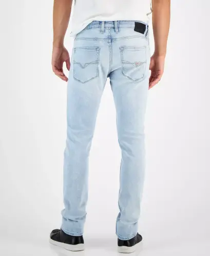 Men's Light-Wash Slim Tapered Fit Jeans-Pitch Wash - 4