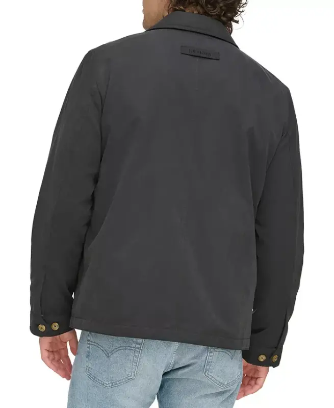 Men's Lightweight Full Zip-Front Jacket -Black - 2