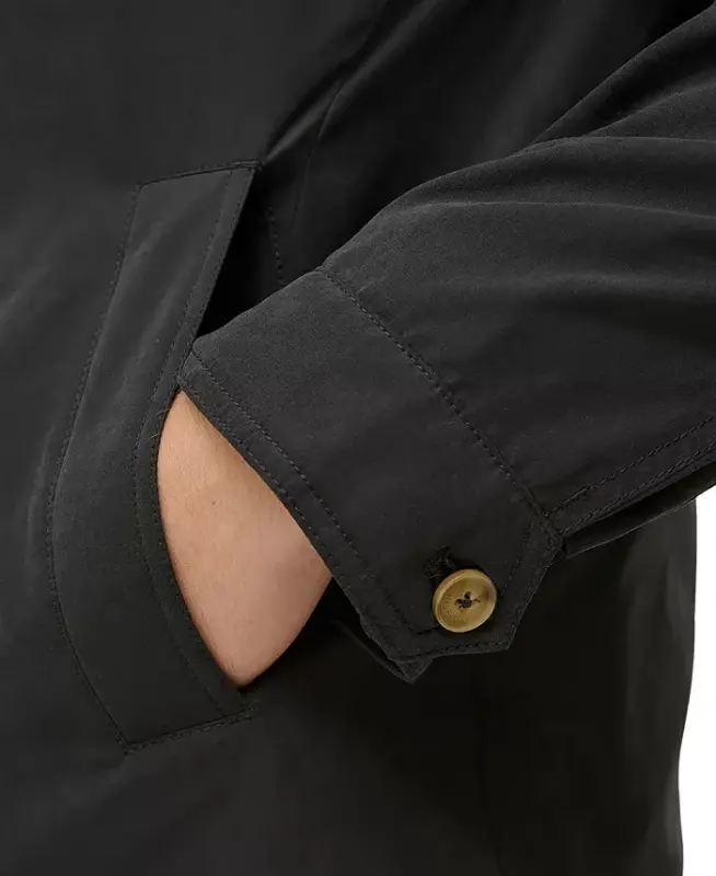 Men's Lightweight Full Zip-Front Jacket -Black - 5