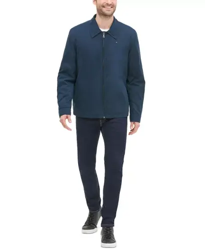 Men's Lightweight Full Zip-Front Jacket -Navy - 6