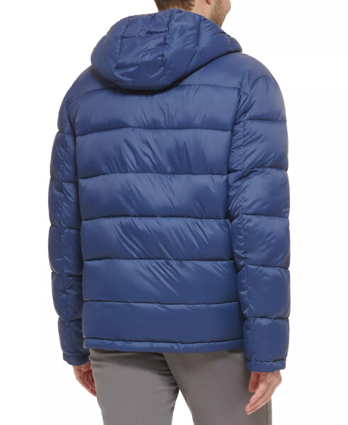 Men's Lightweight Hooded Puffer Jacket Navy - 2