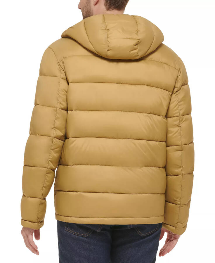 Men's Lightweight Hooded Puffer Jacket Sand - 2