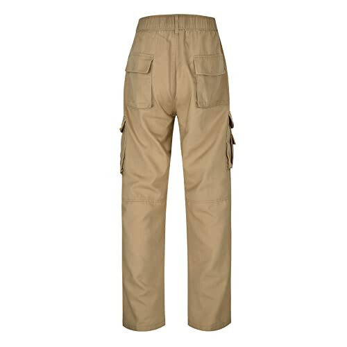 Men's Lightweight Joggers Pants Black Convertible Pants Men Tan Cargo Pants for Men Drawstring Pants Casual Loose - 3