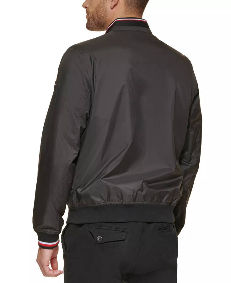 Men's Lightweight Spring Bomber Jacket Black - 2