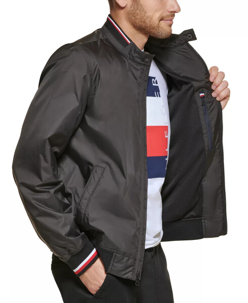 Men's Lightweight Spring Bomber Jacket Black - 11