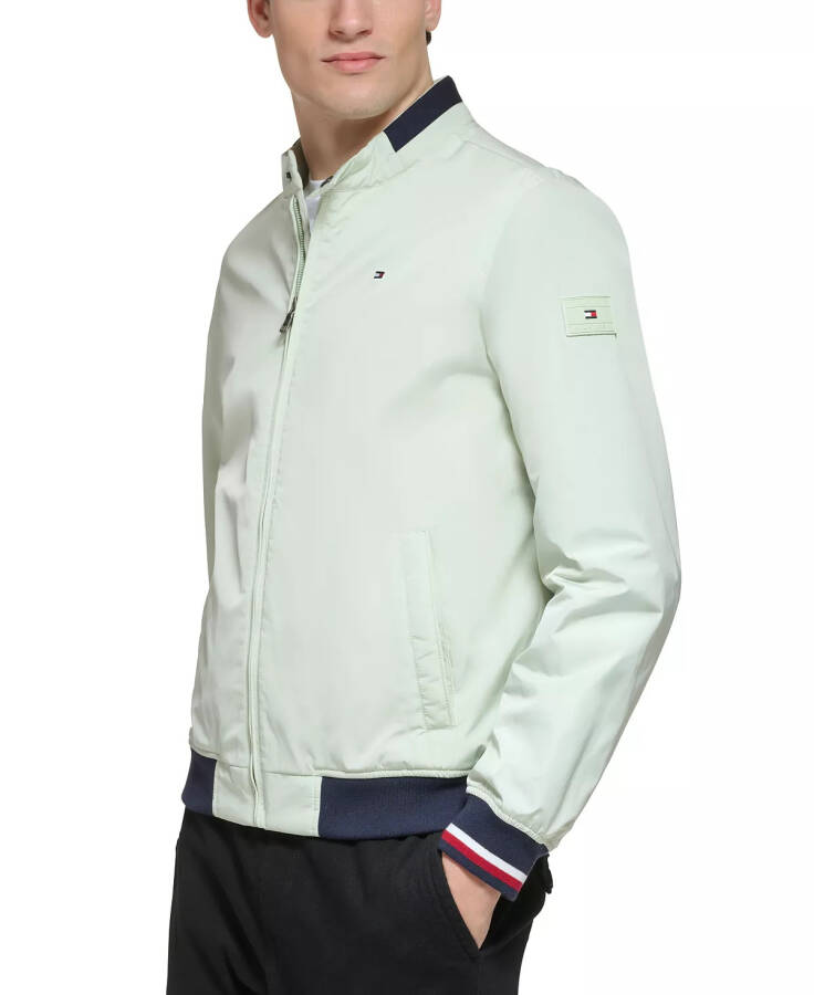 Men's Lightweight Spring Bomber Jacket Pastel Green - 3