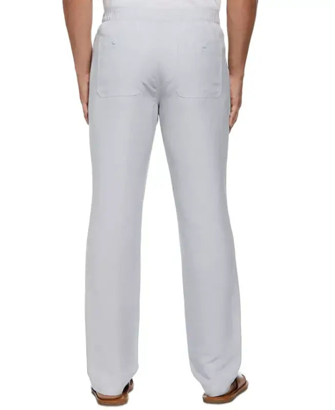 Men's Linen Blend Drawstring Pant - 3