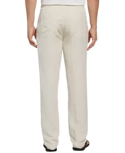 Men's Linen Blend Drawstring Pant-Silver Lining - 3
