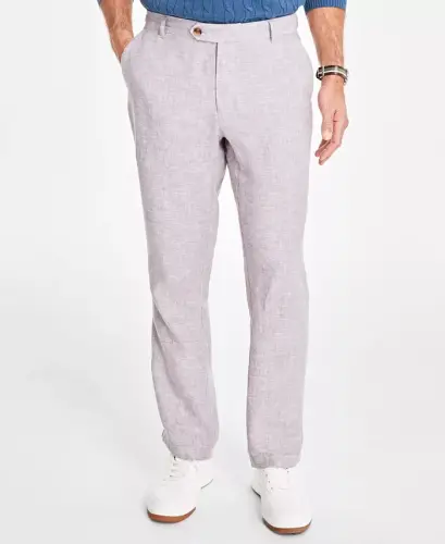 Men's Linen Cross-Dye Pants, Created for Modazone - 4