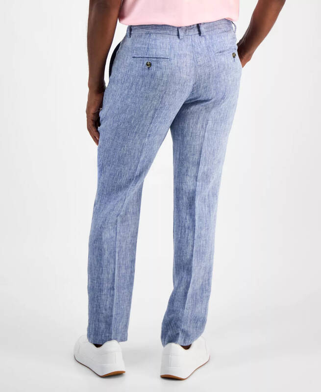 Men's Linen Cross-Dye Pants, Created for Modazone - 3