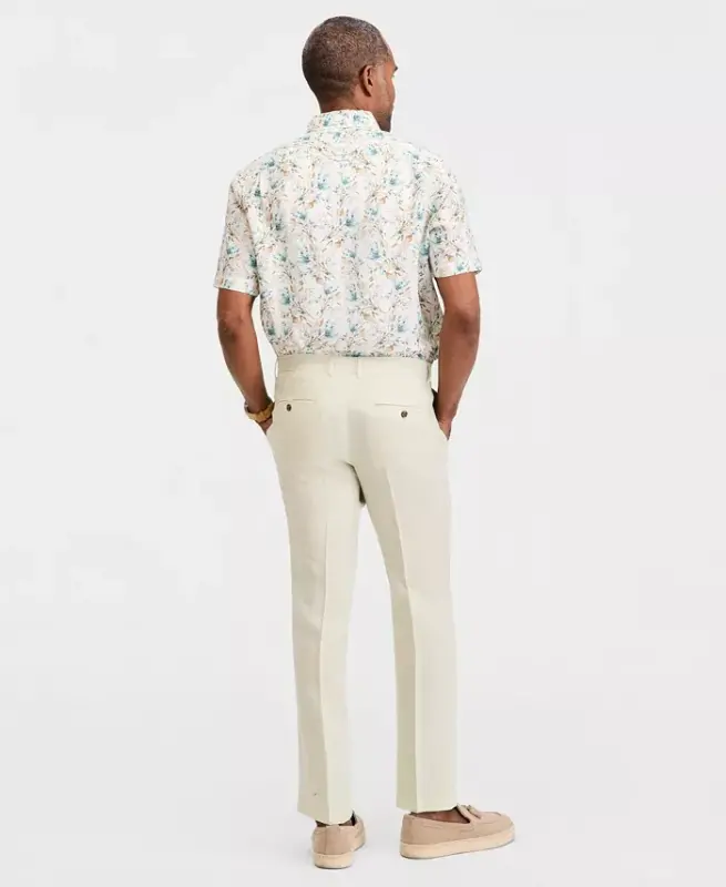 Men's Linen Cross-Dye Pants, Created for Modazone - Lint - 3