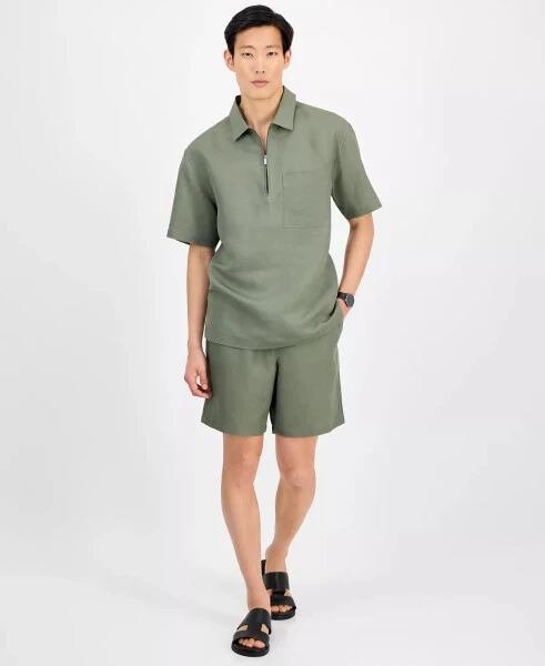 Men's Linen Pull-On Shorts, Exclusively at Modazone - ALFANI