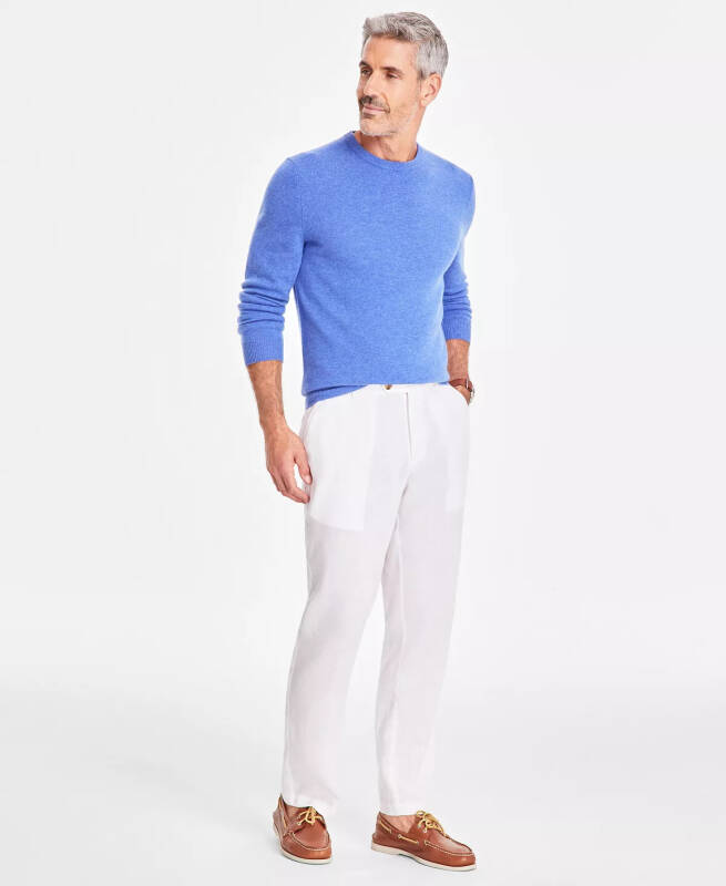 Men's Linen Solid Pants, Created for Modazone - 1