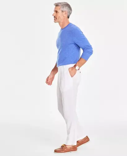 Men's Linen Solid Pants, Created for Modazone - 3