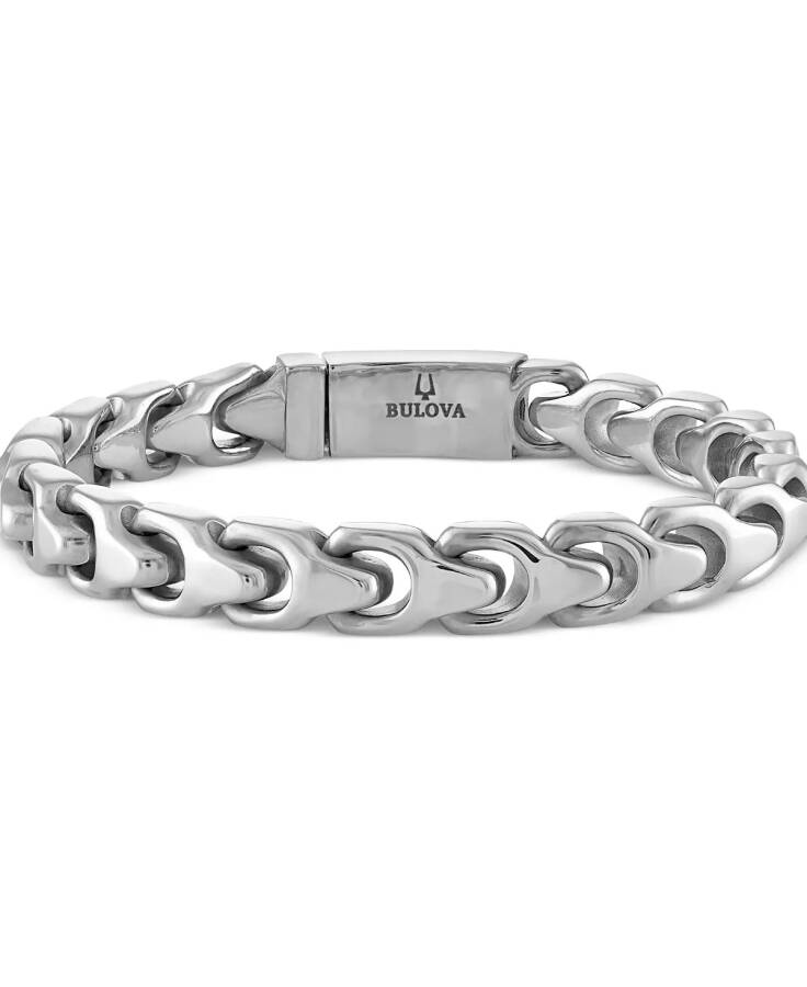 Men's Link Bracelet in Stainless Steel Silver - 1