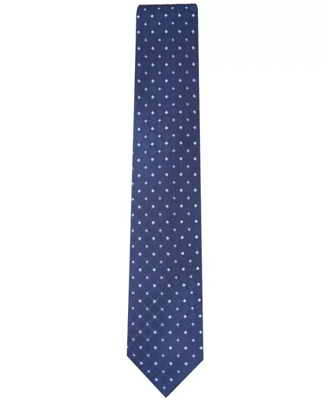 Men's Linked Neat Tie, Created for Modazone-Navy - 2