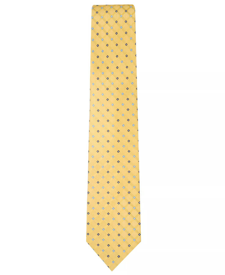 Men's Linked Neat Tie, Created for Modazone Yellow - 2