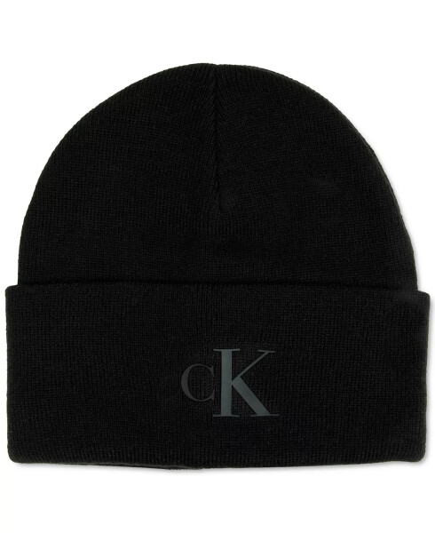 Men's Logo Cuff Hat Black - 7