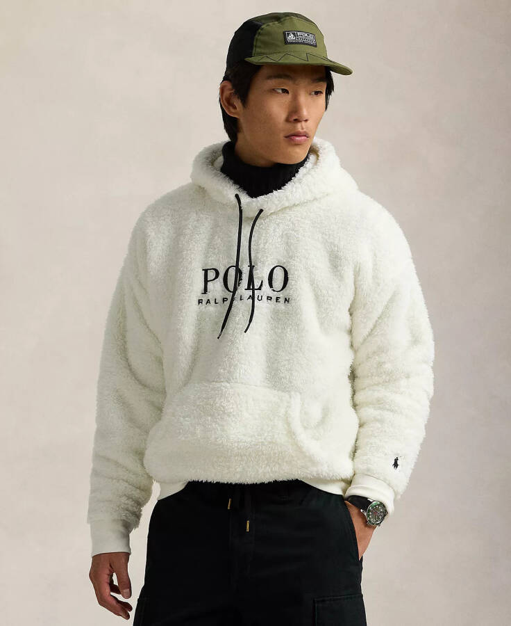 Men's Logo Double-Knit Hoodie White - 1